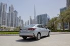 Silver Hyundai Accent 2021 for rent in Dubai 9